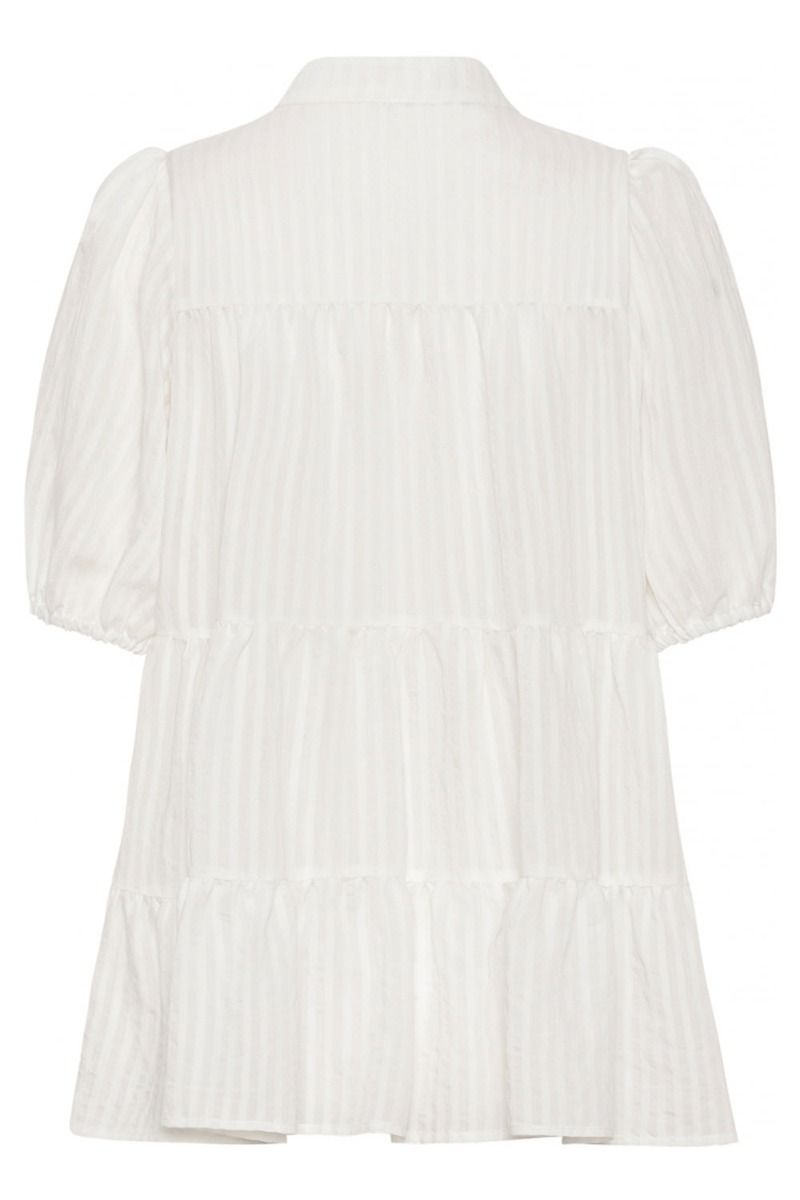 Continue - Bluse - Sanna Stripe SS - White
