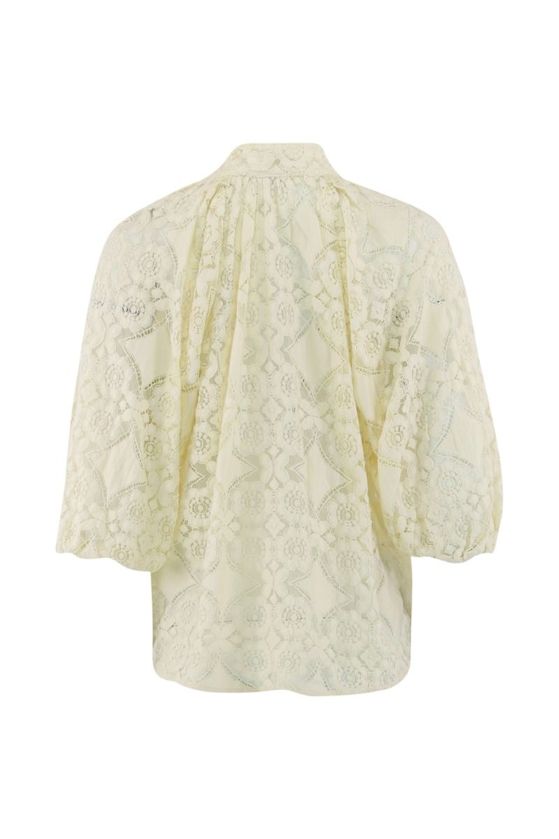 Continue - Bluse - Sia Lace - Off White