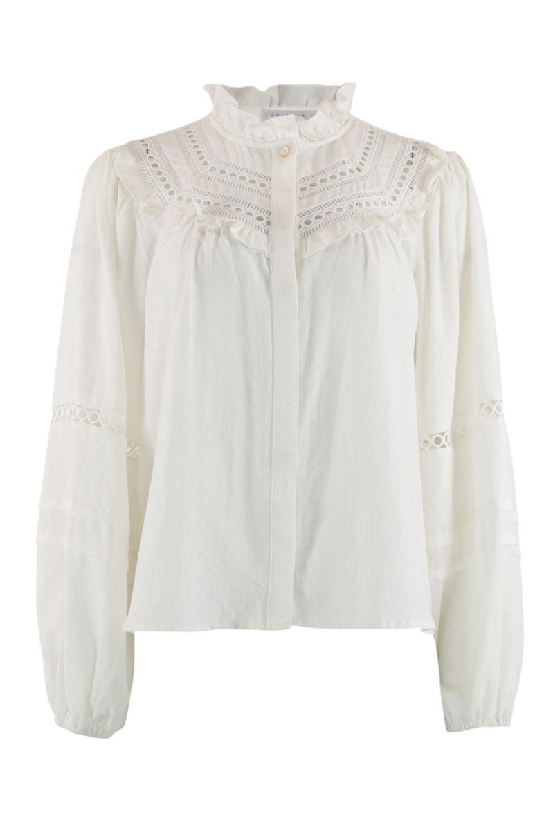 Continue - Bluse - Sienna Emb - White