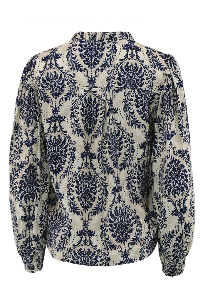 Continue - Bluse - Silke - Blue Flower