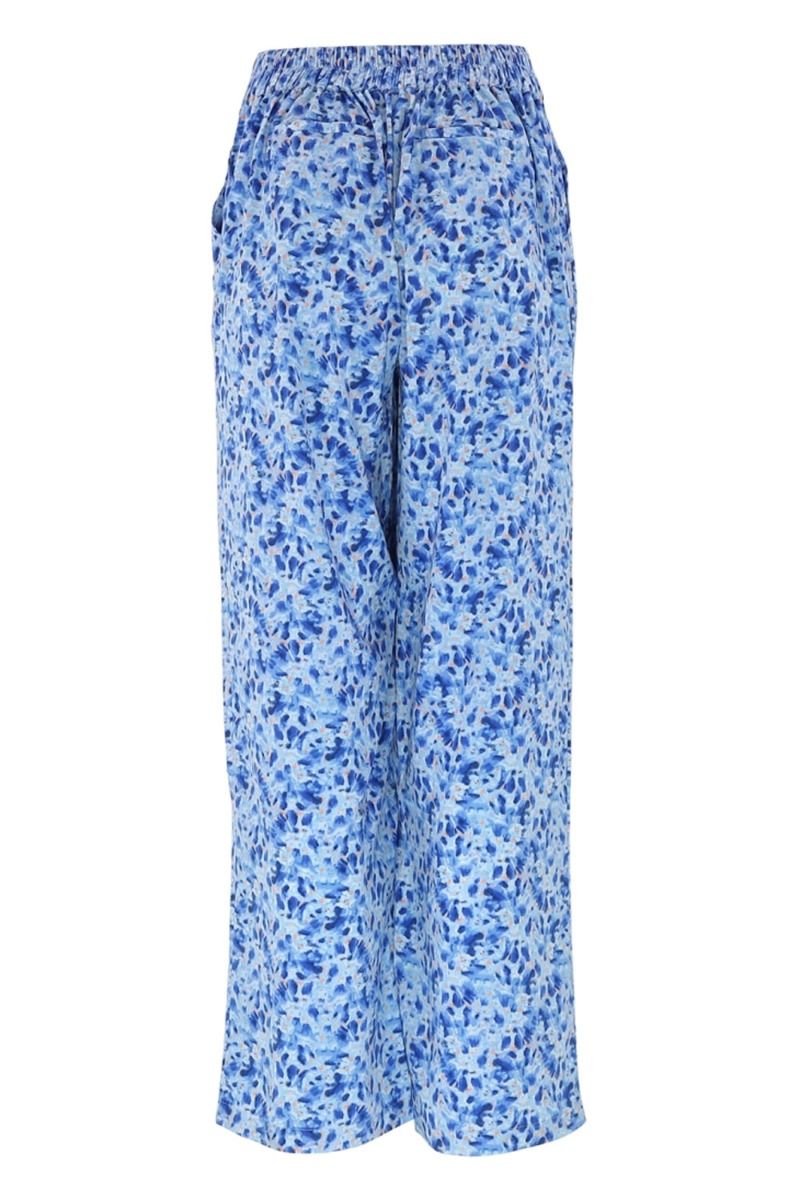 Continue - Bukser - Lea Flowers - Blue Soft Flowers