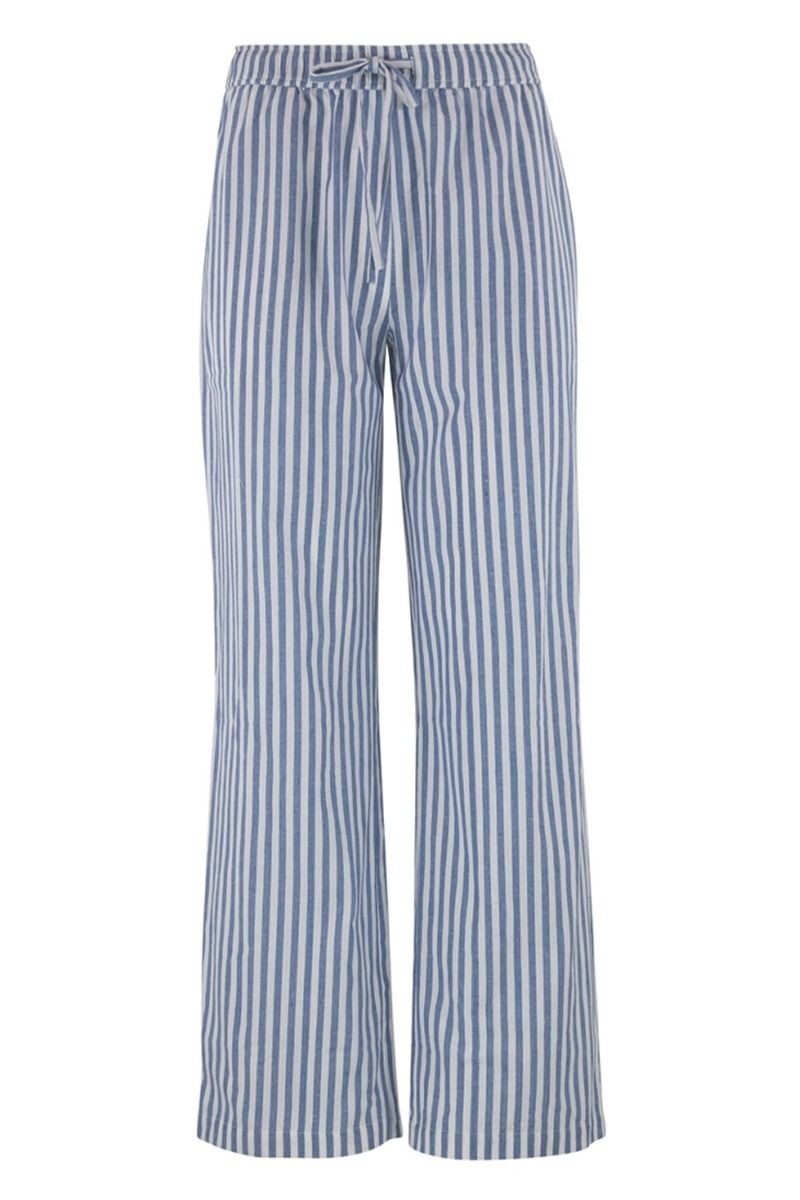 Continue - Bukser - Lis Pants Stripe - Blue/White