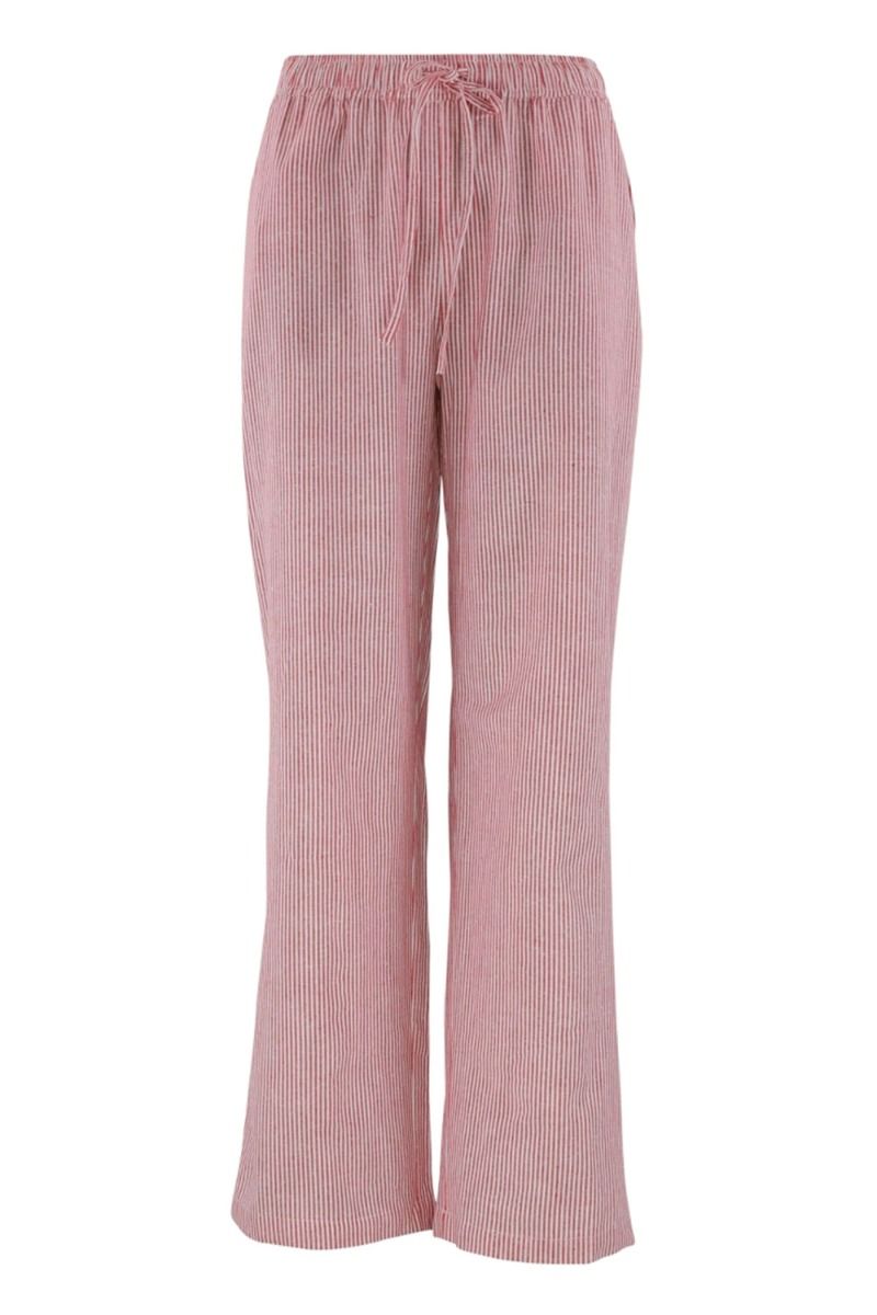 Continue - Bukser - Lis small stripe - Red stripe
