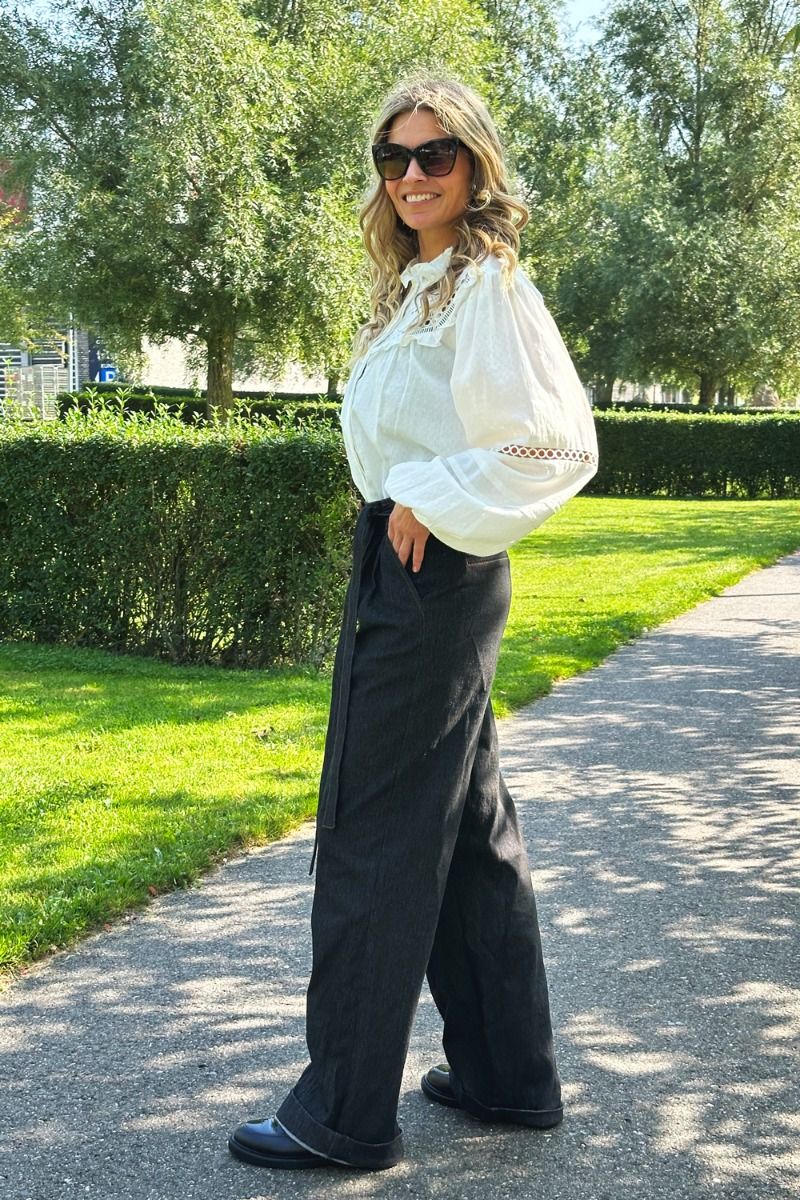 Continue - Bluse - Sienna Emb - White