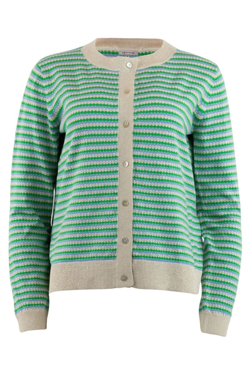 Continue - Cardigan - Luna Knit - Mix Aqurel Stripe