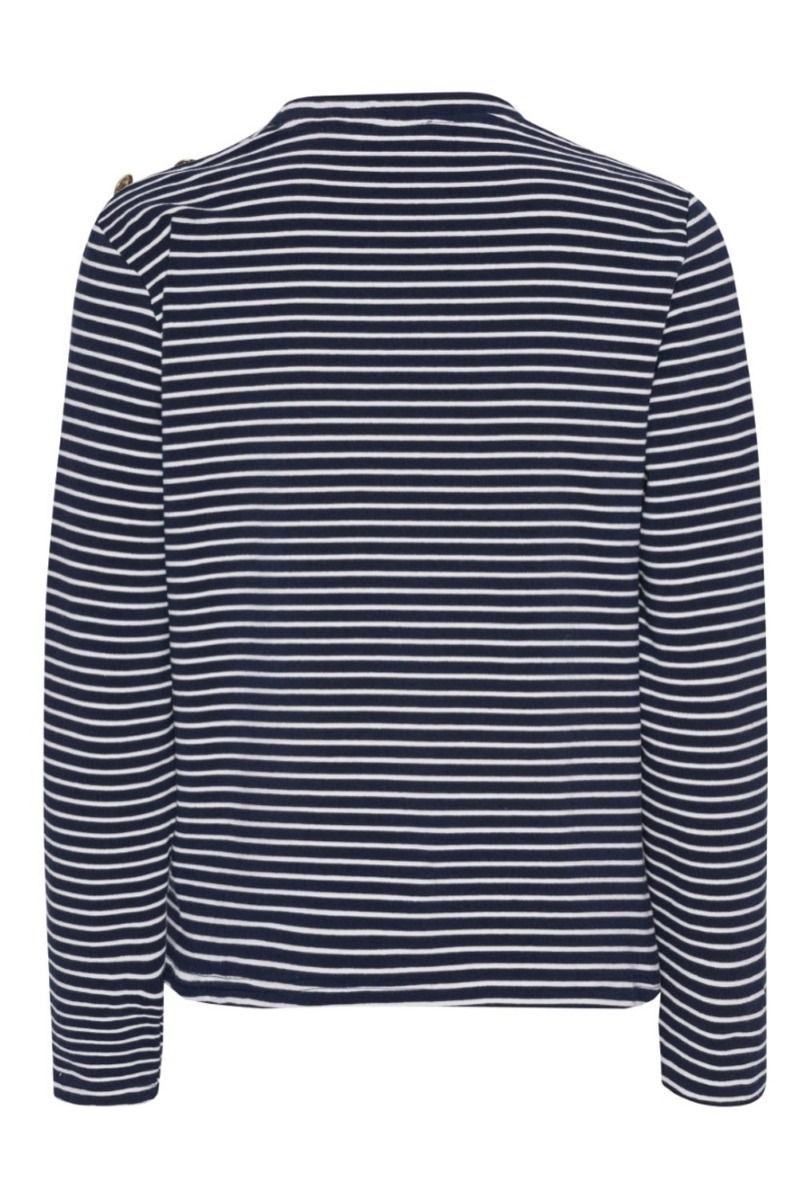 Continue - Bluse - Daimi - Navy Blue Stripe
