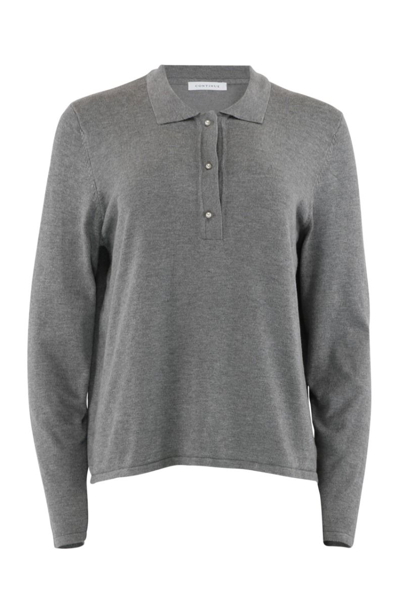 Continue - Bluse - Diane Polo - Grey