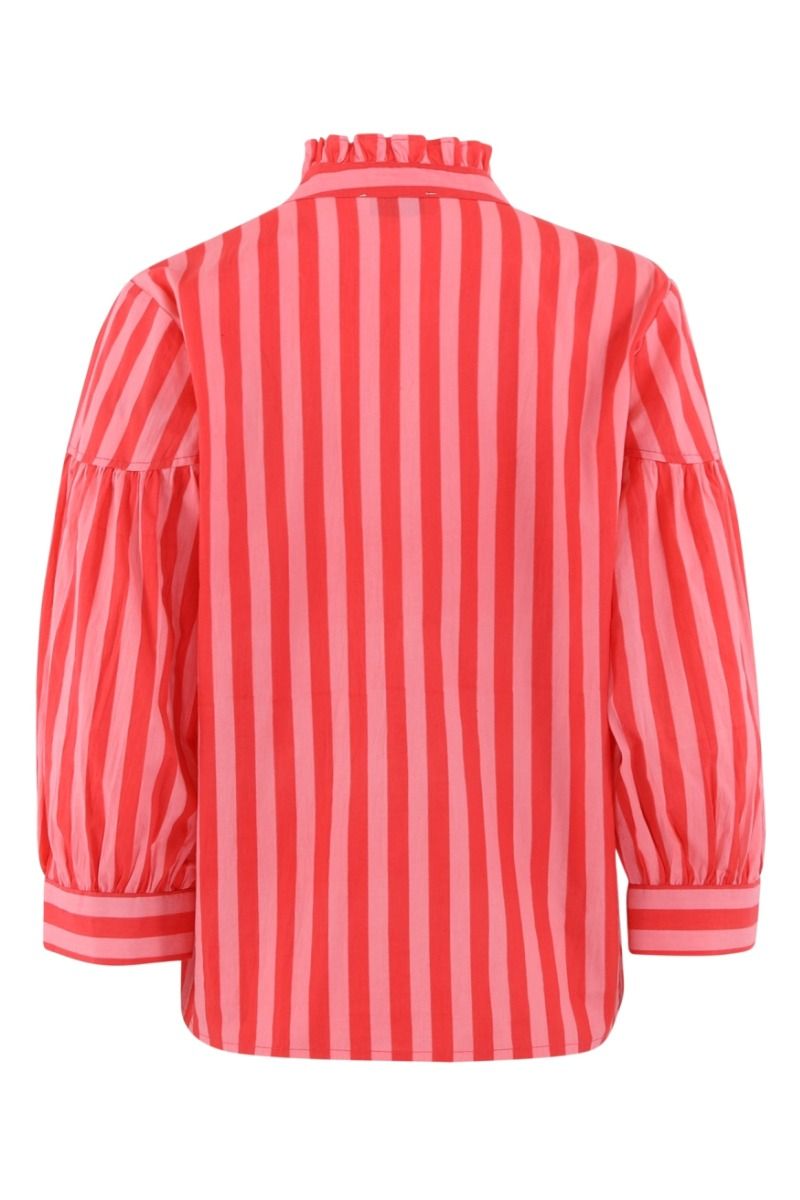 Continue - Bluse - Ida - Stribe Pink