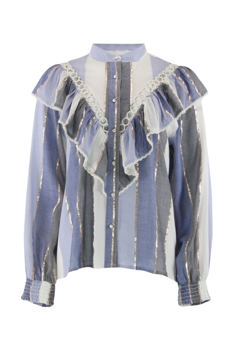 Continue - Skjorte - Jill - Blue Stripe