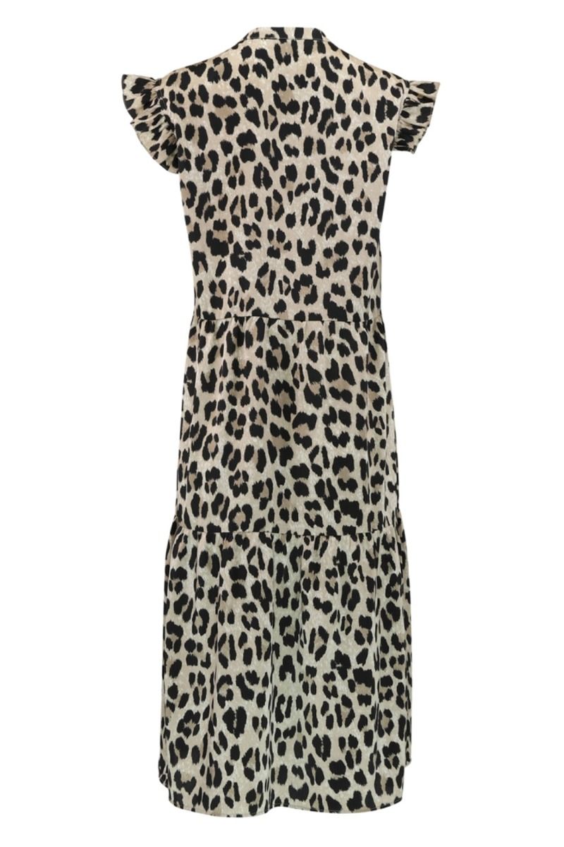 Continue - kjole - Bea Long Dress - Leo Print