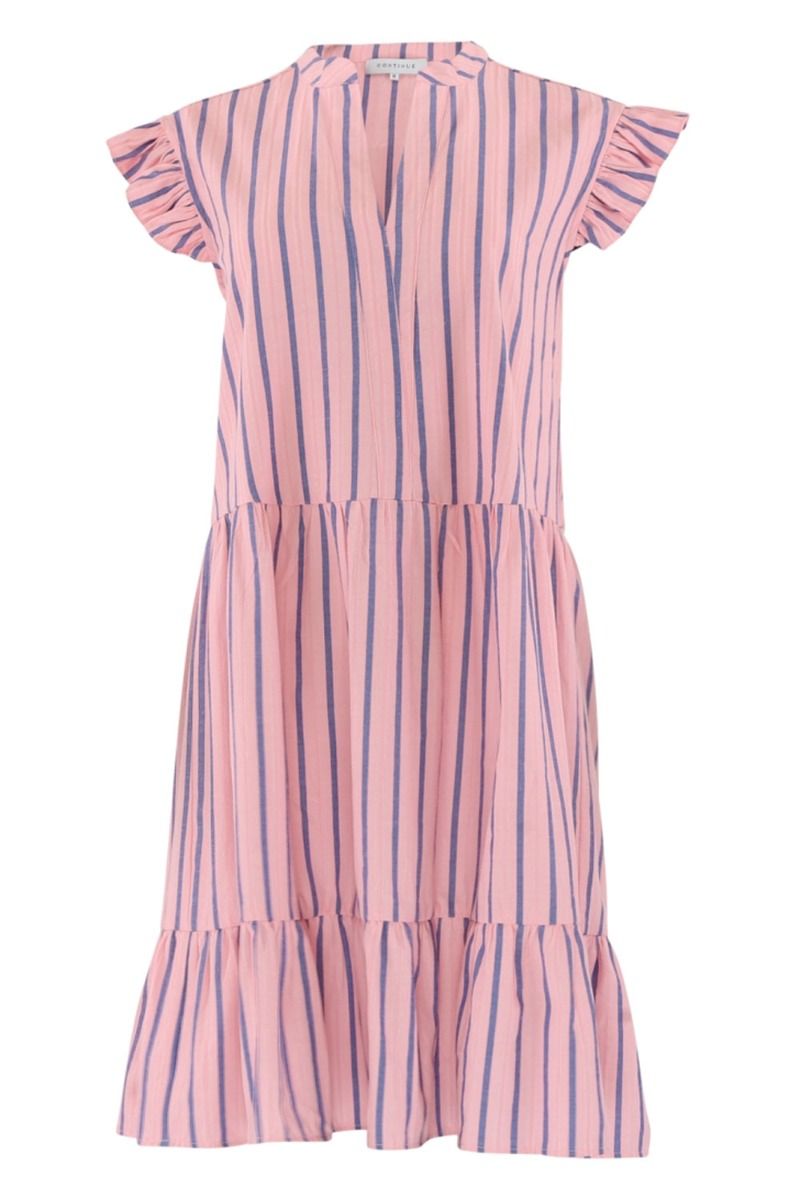 Continue - Kjole - Bea Stripe - Pink Stripe 