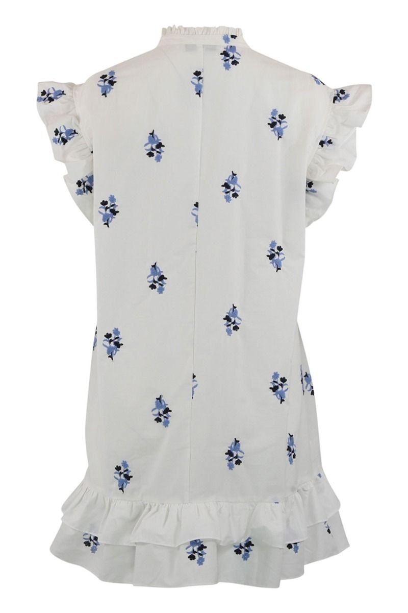 Continue - Kjole - Lee Embrodery SS - White With Embro