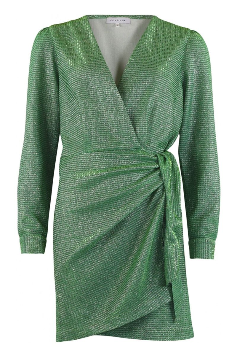 Continue - Kjole - Glam Dress - Green 