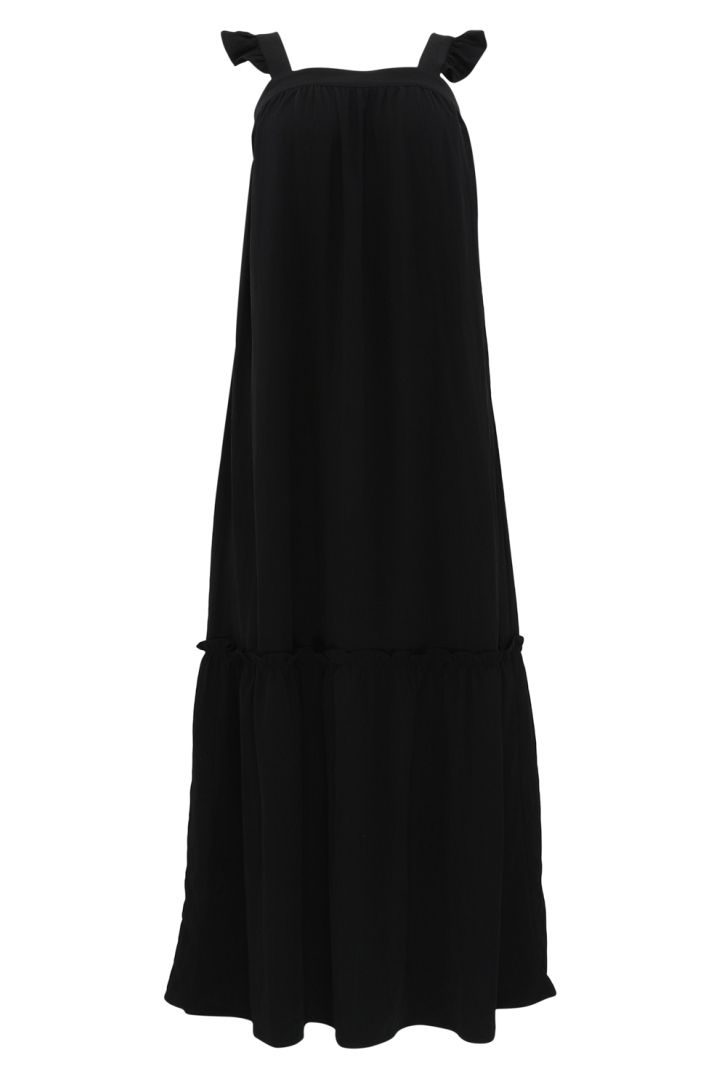 Continue - Kjole - Lulu Dress Solid 01 - Black