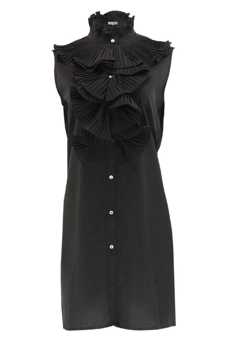 Continue - Kjole - Pernille Plisse Dress - Black
