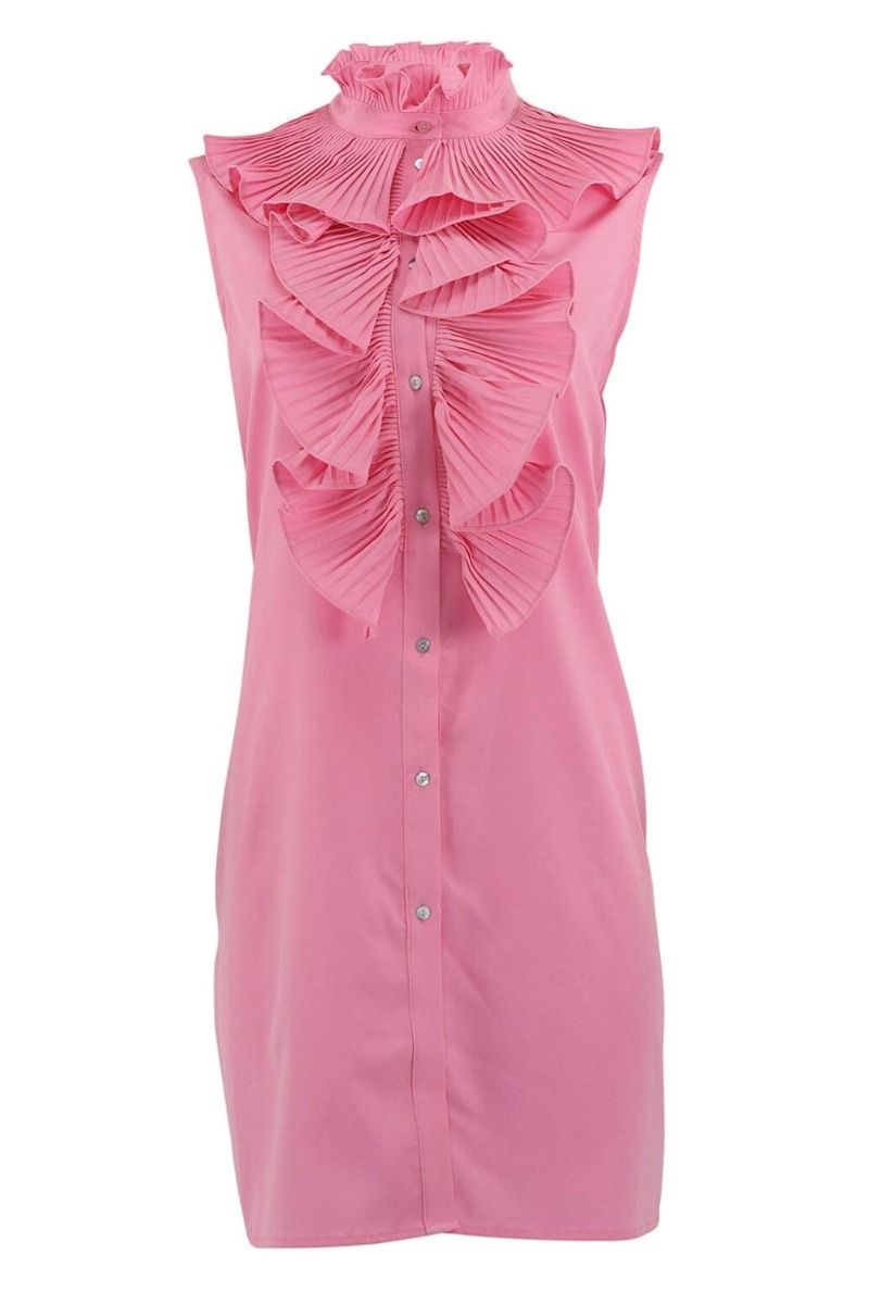 Continue - Kjole - Pernille Plisse Dress - Pink
