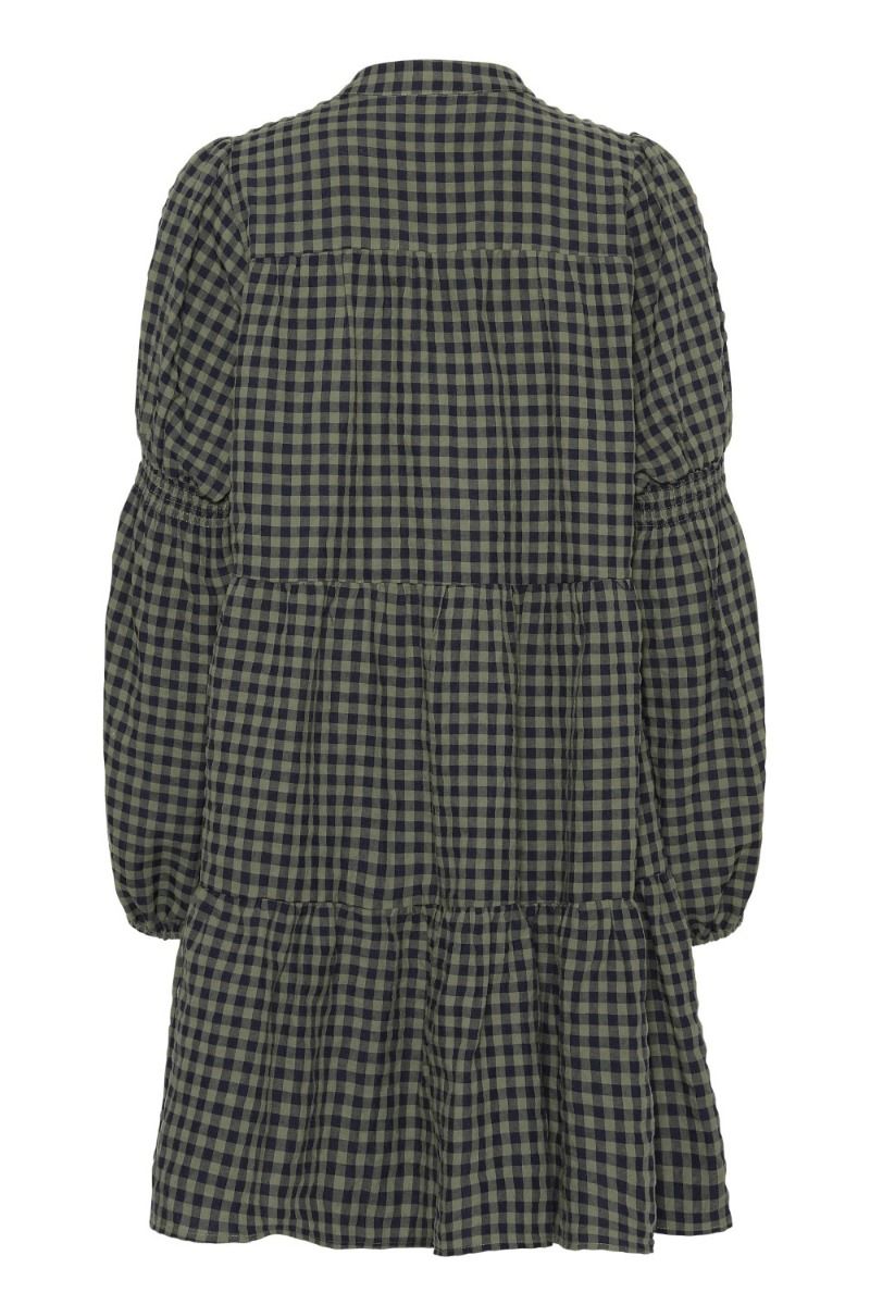 Continue - Kjole - Sanna Dress - Army Check