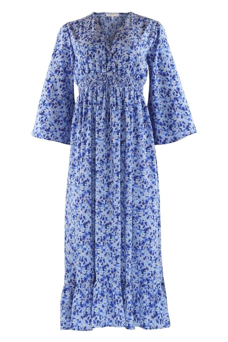 Continue - Kjole - Thilde Flowers - Blue Soft Flowers