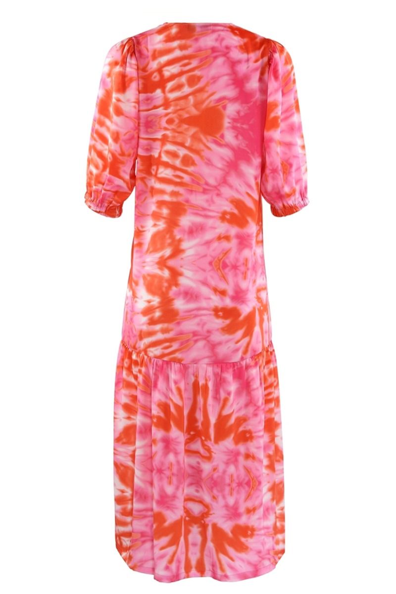 Continue - Kjole - Thyra Dip Dyd - Orange Print