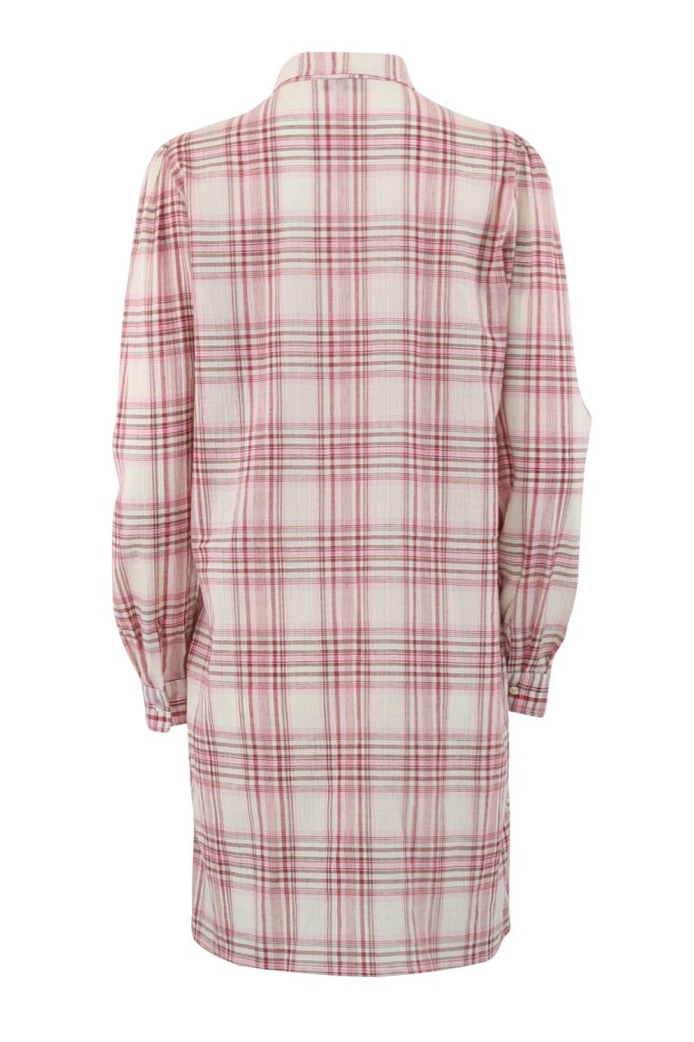 Continue - Kjole - Mili Check Patch - Red Check