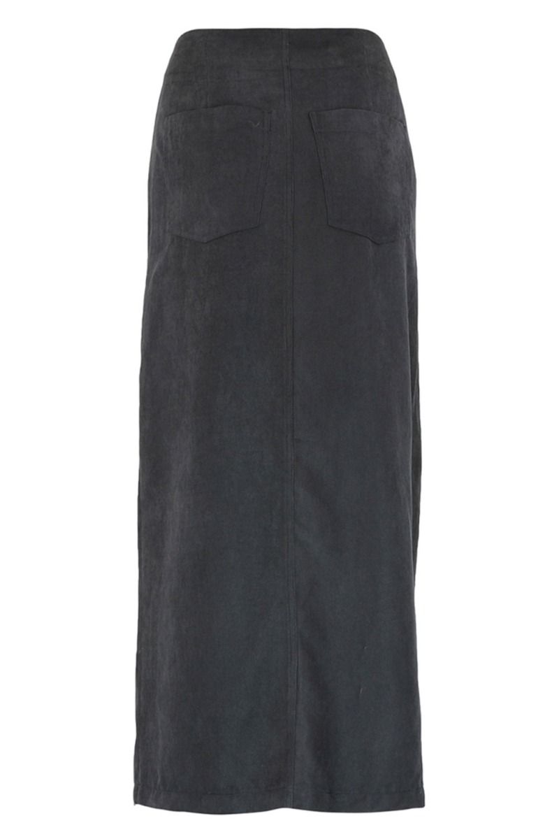 Continue - Nederdel - Linnea Skirt Velvet - Black
