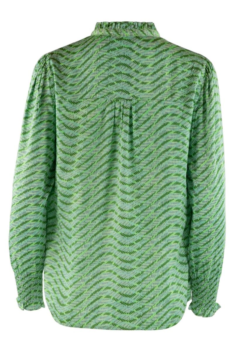 Continue - Skjorte - Asta Green Waves - Green