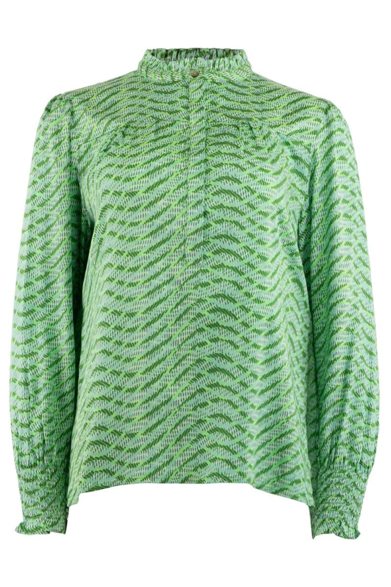 Continue - Skjorte - Asta Green Waves - Green