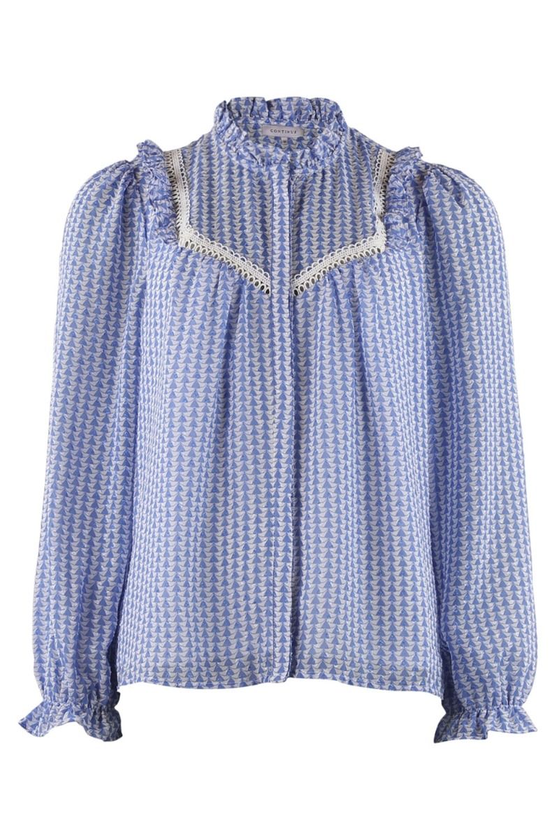 Continue - Skjorte - Bodil - Blue/White