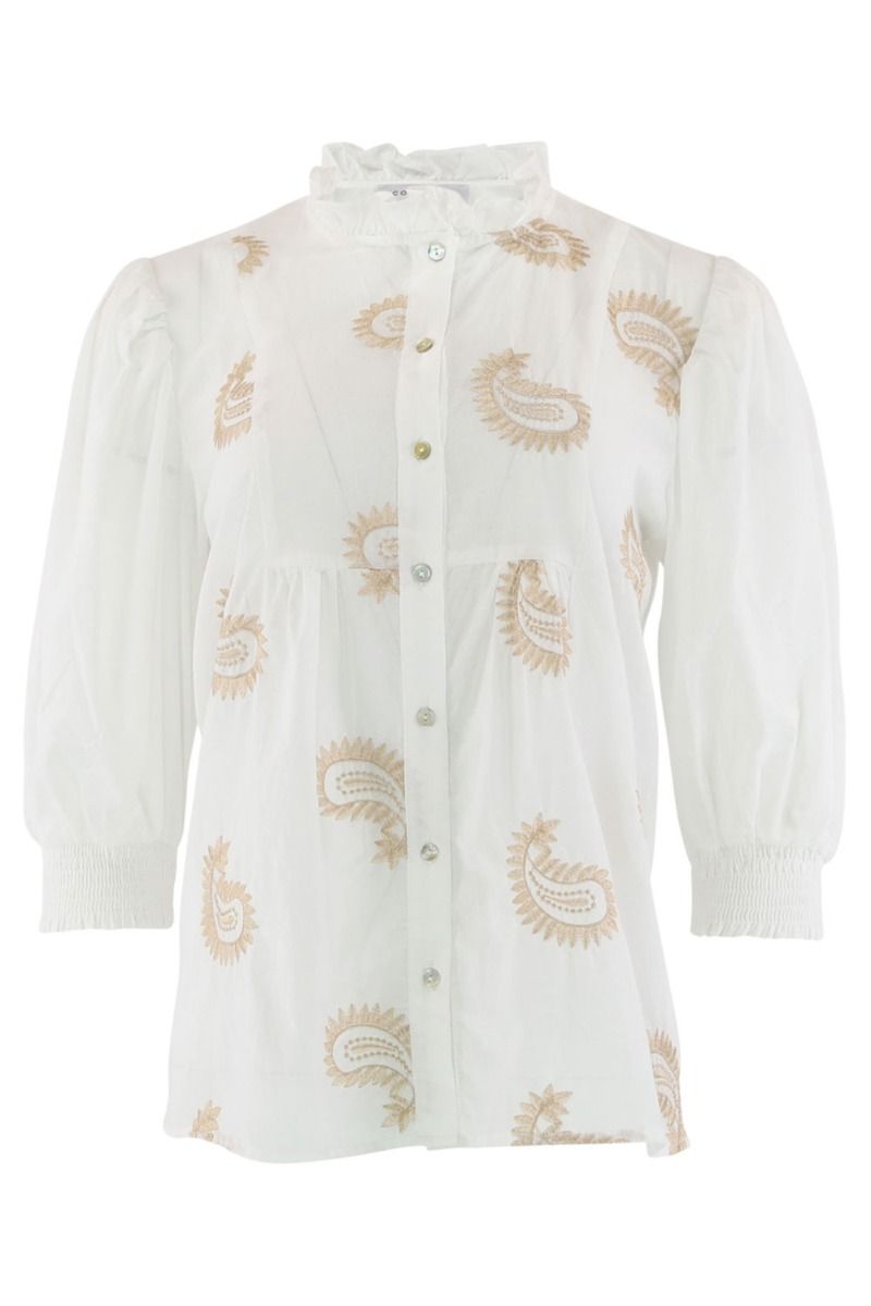 Continue - Skjorte - Chania Gold - White