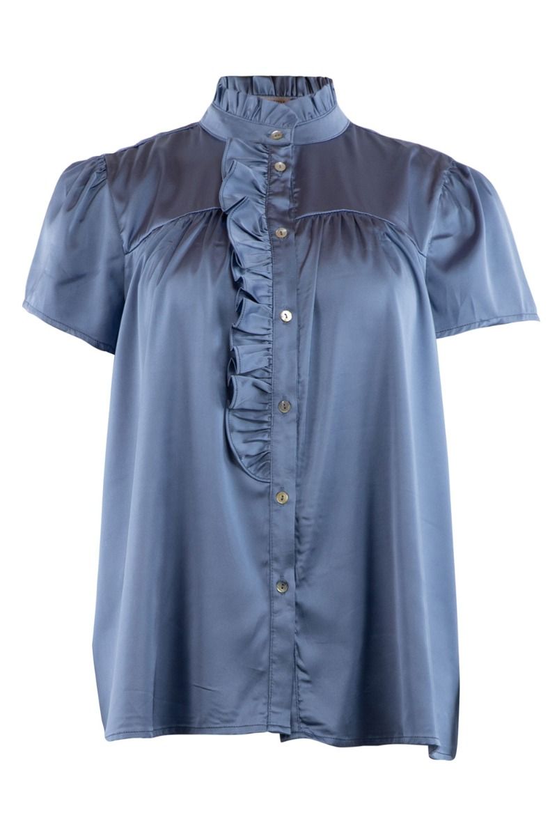 Continue - Skjorte - Malika ss - 14104 - Dove Blue