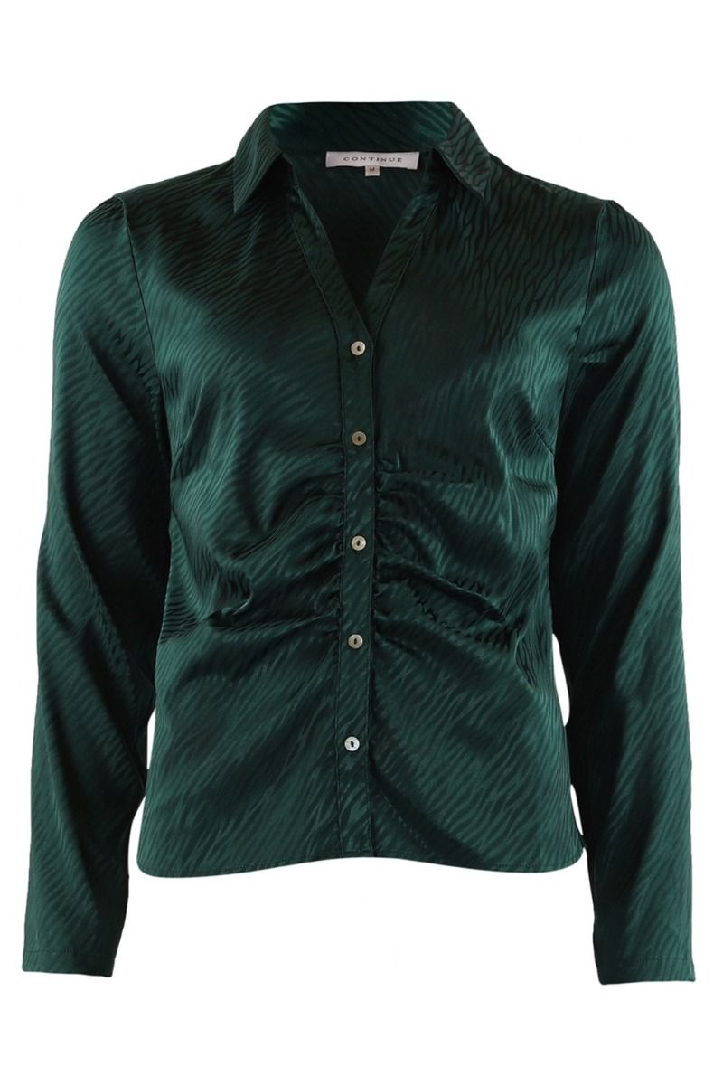 Continue - Skjorte - Milo Zebra - Bottlegreen