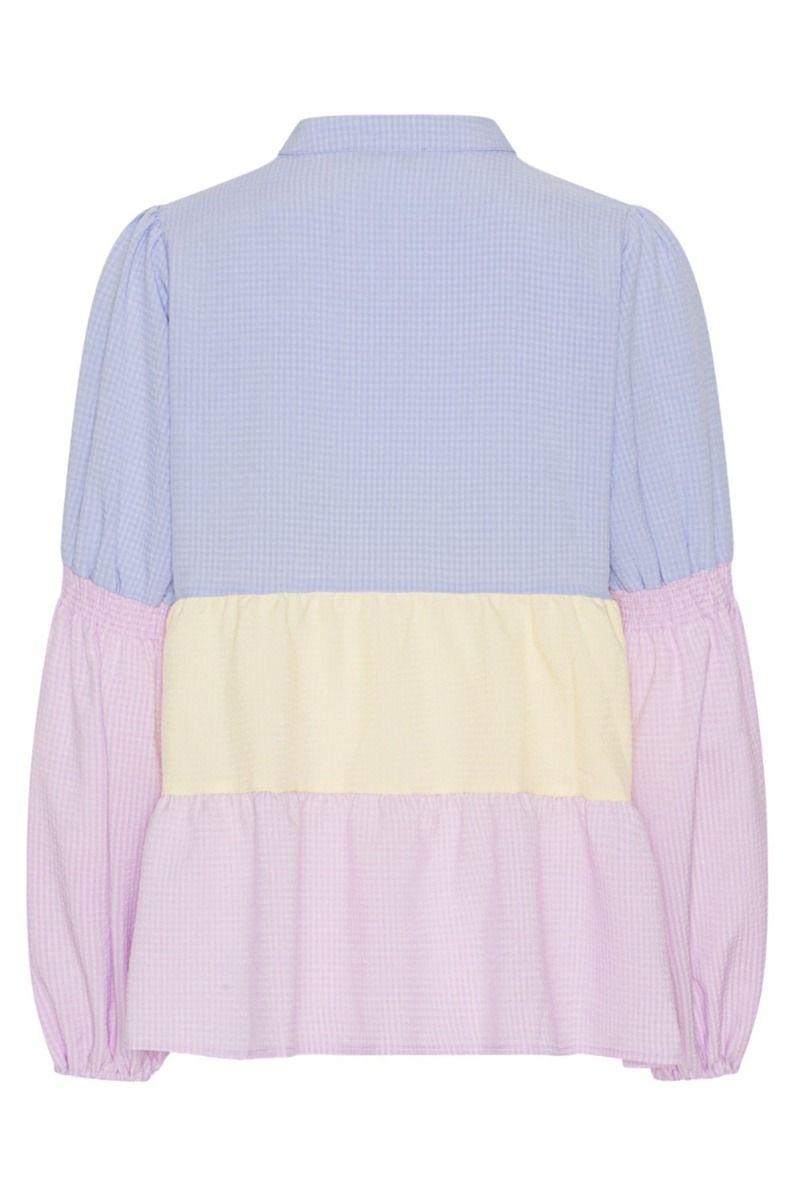 Continue - Skjorte - Sanna 3 Colour - Blue/Yellow/Purple