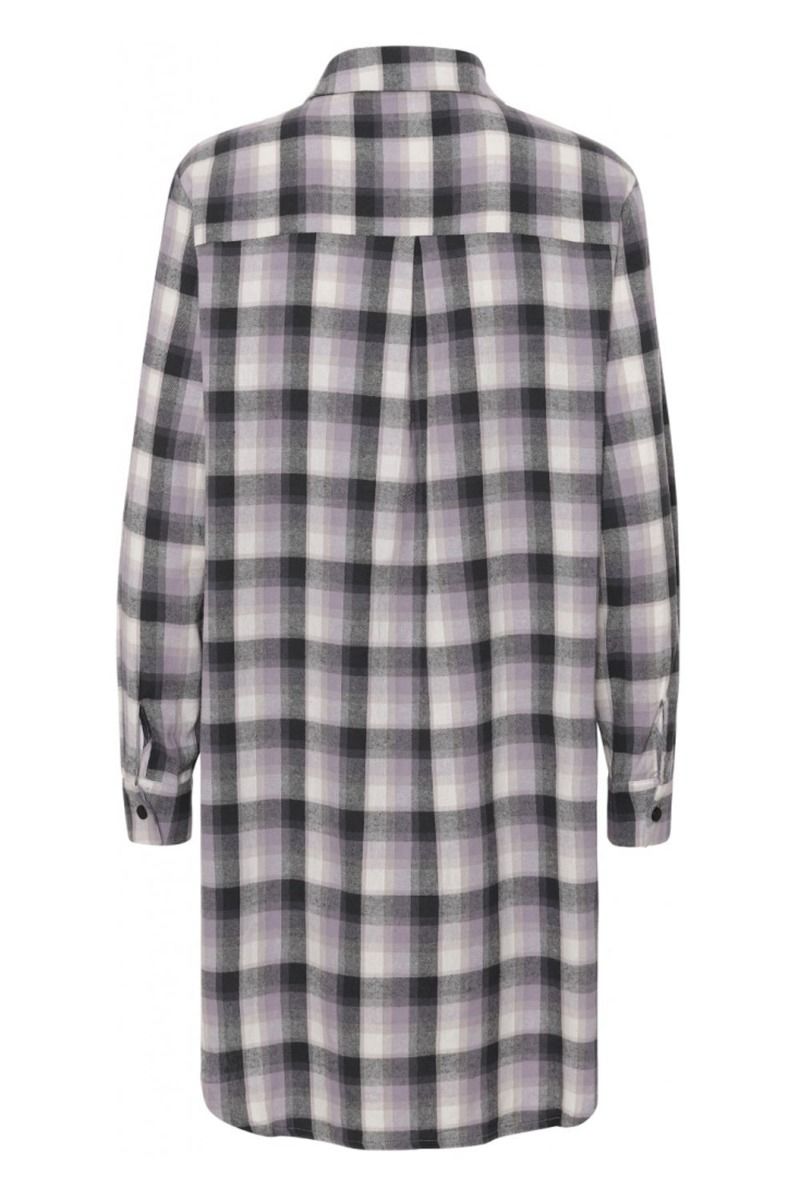 Continue - Skjorte - Gila Big Check - Lilac Big Check