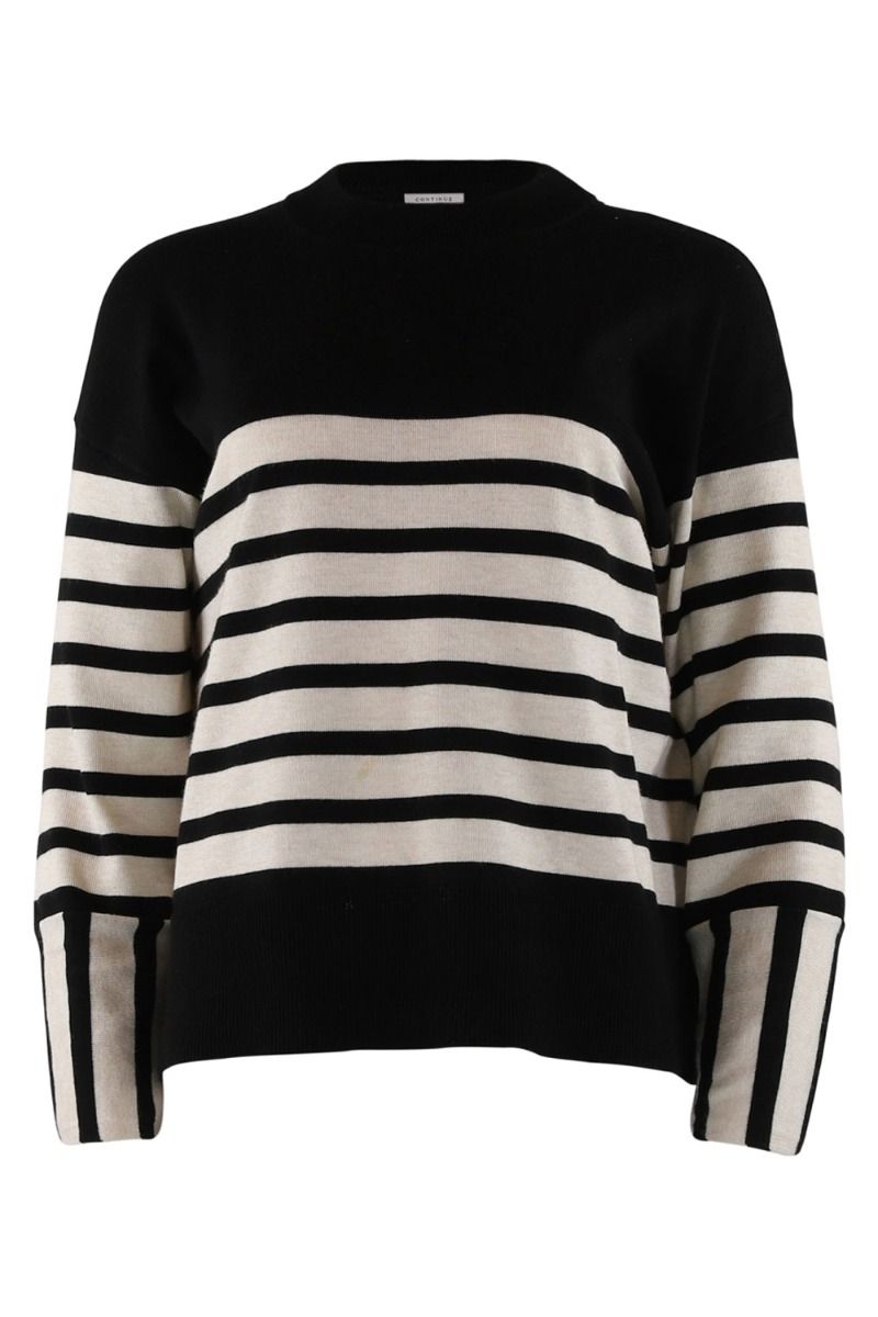 Continue - Strik - Mila Stripe - Black with sand stripe