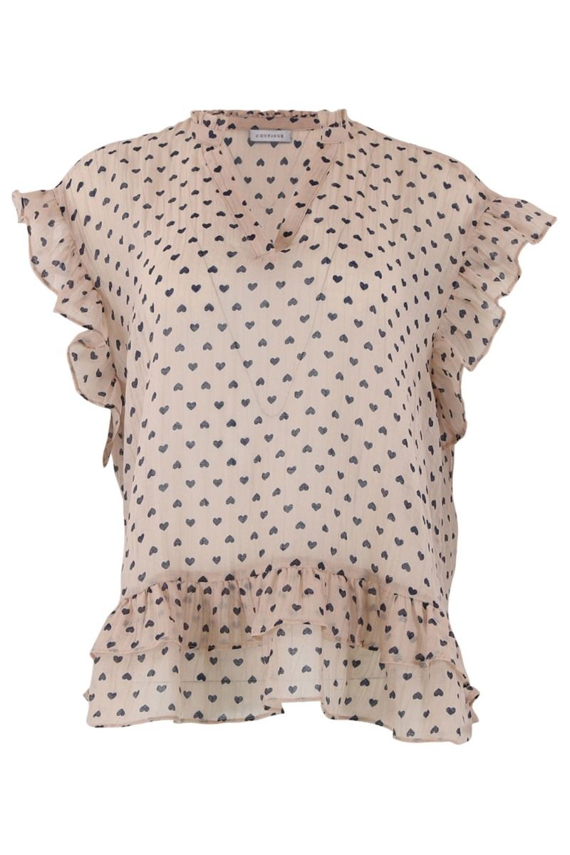 Continue - Top - Kiss Heart - Nude