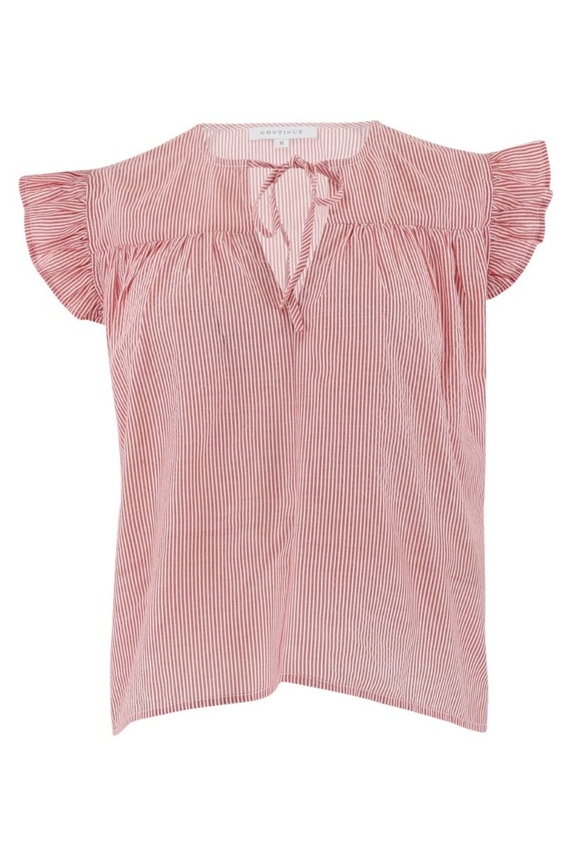 Continue - Top - Lilly stripe - Red stripe