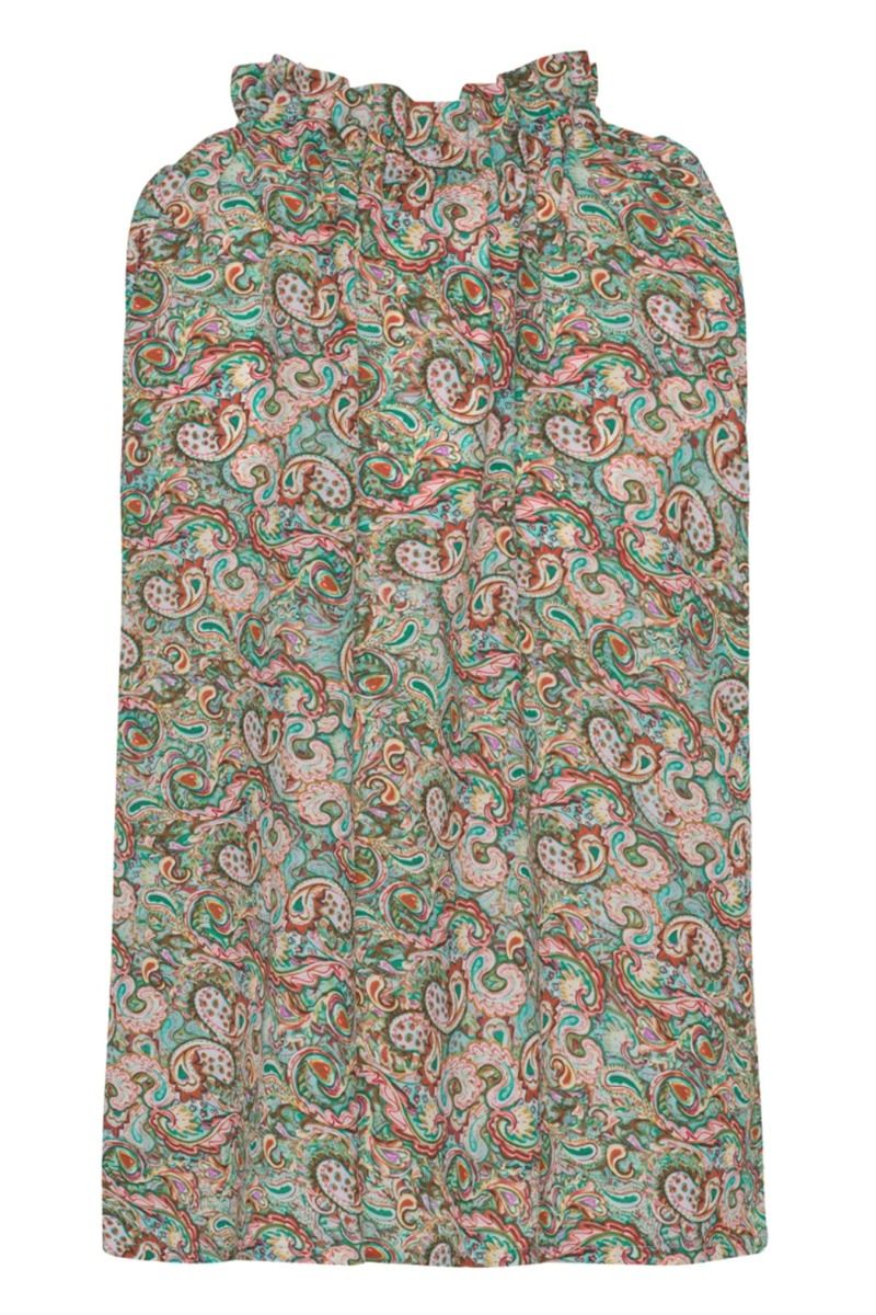 Continue - Top - Liva Paisley - Green Small Paisly