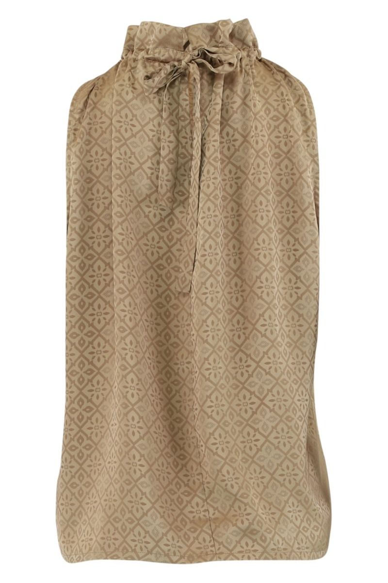 Continue - Top - Liva Print - Gold Sand