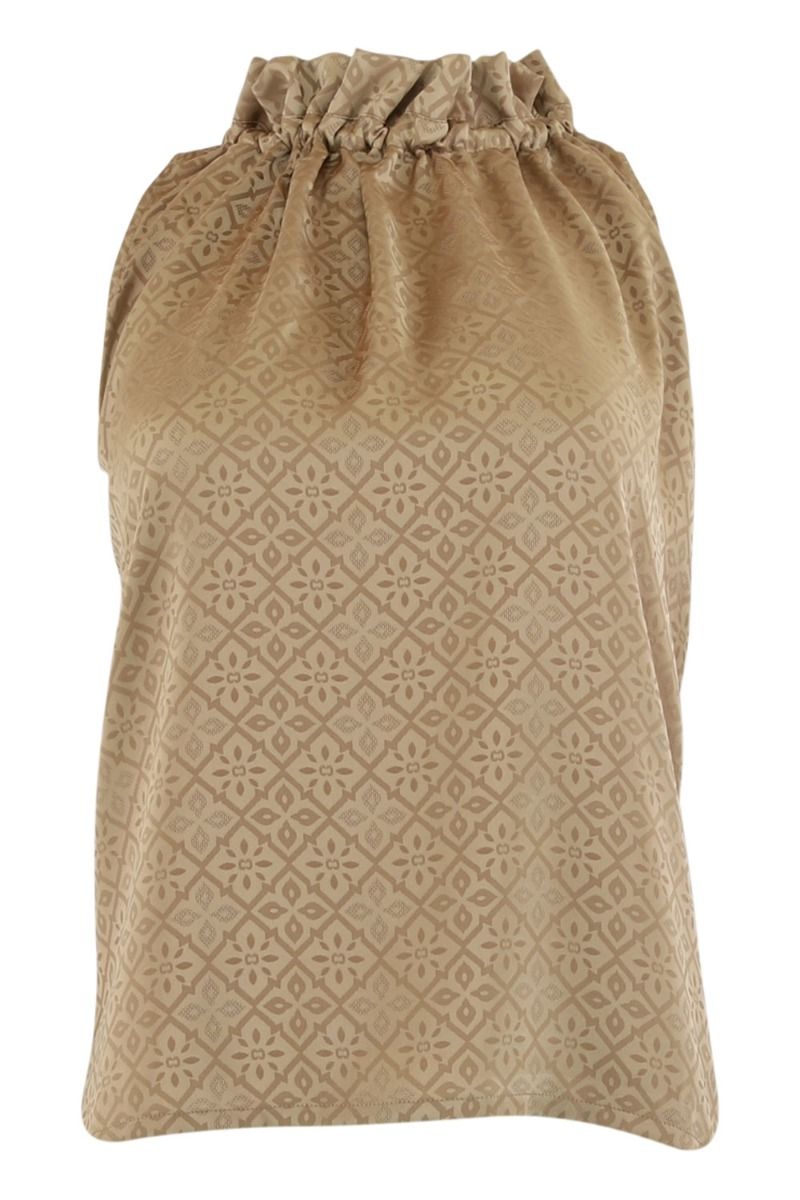 Continue - Top - Liva Print - Gold Sand
