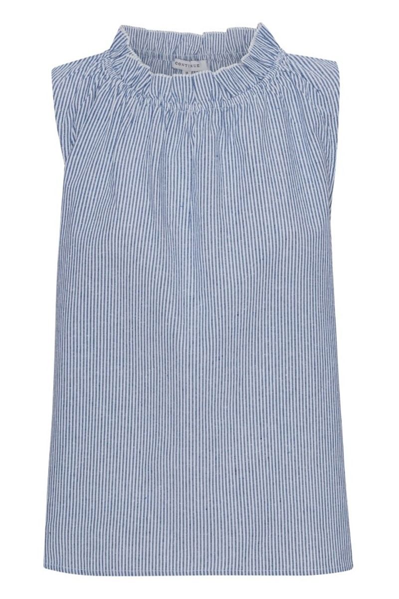 Continue - Top - Liva stripe - Blue stripe