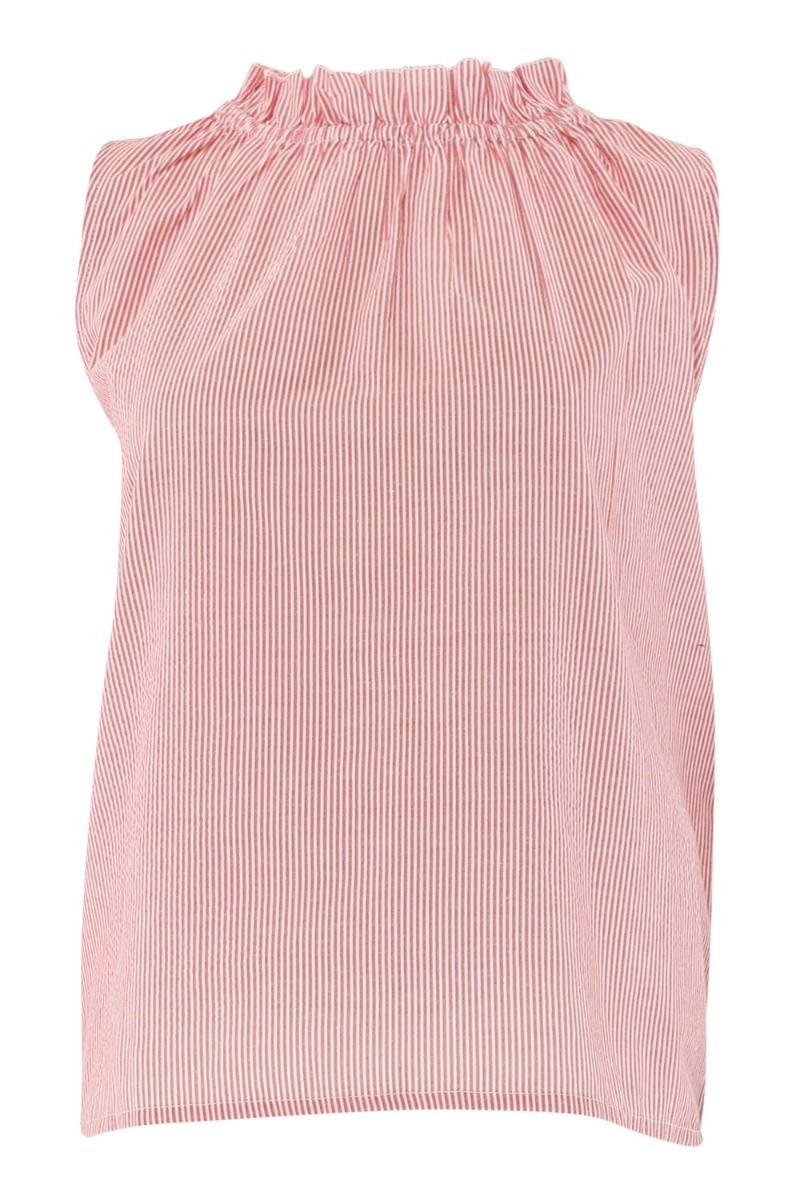 Continue - Top - Liva stripe - Red stripe