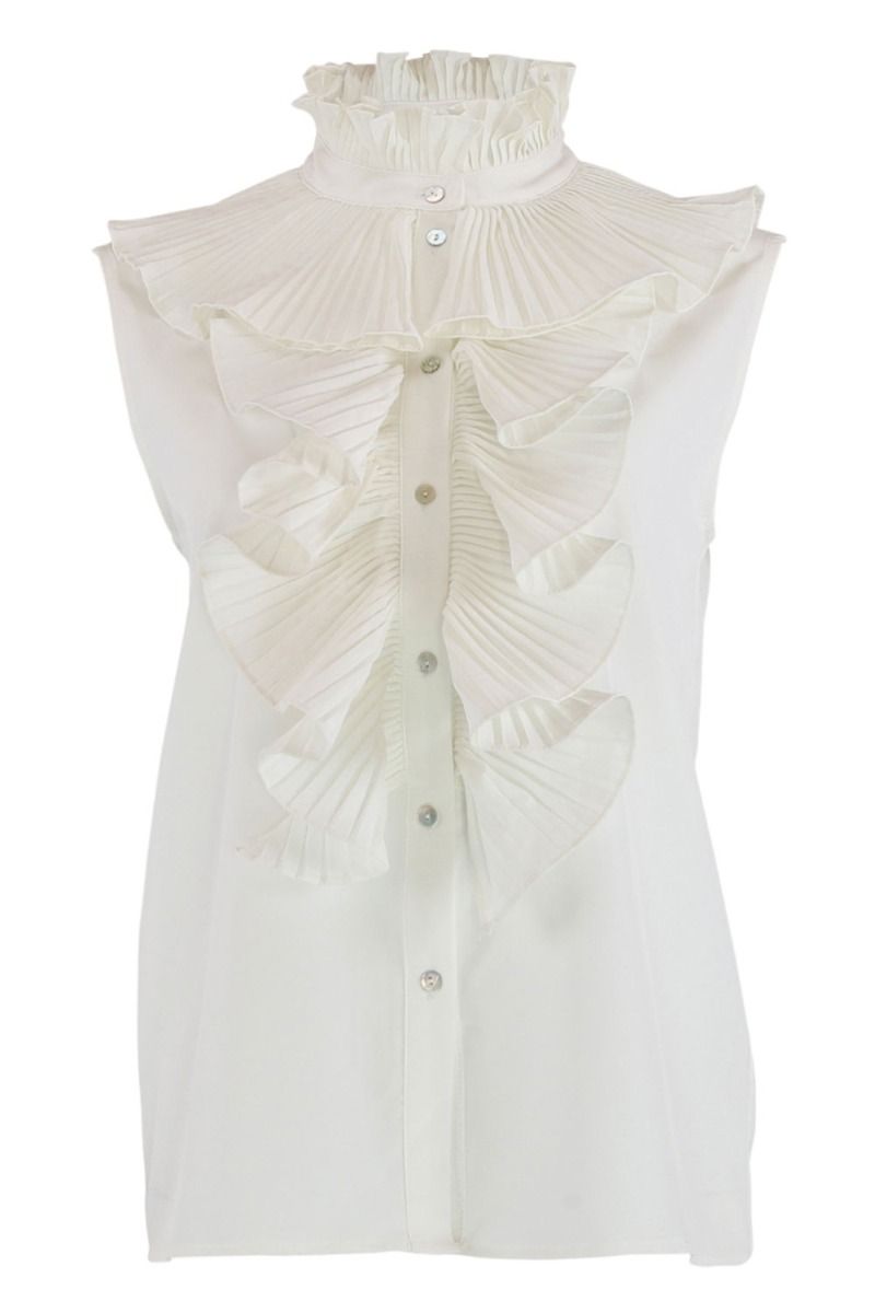 Continue - Bluse - Pernille Plisse - White