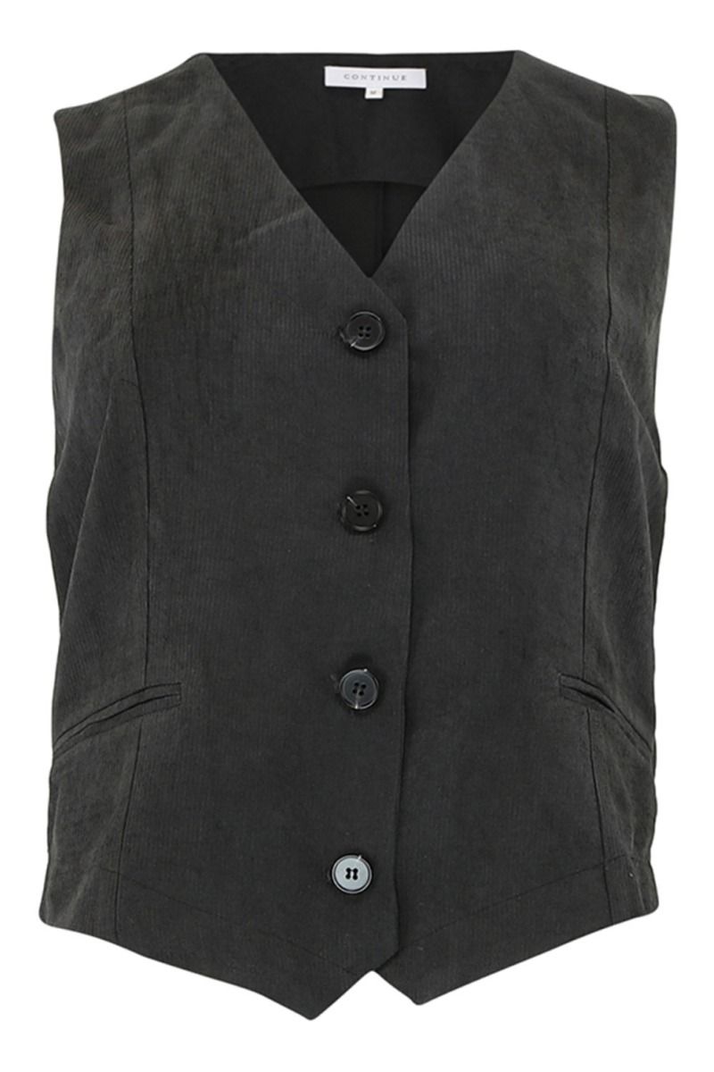 Continue - Vest - Bobby Velvet - Black