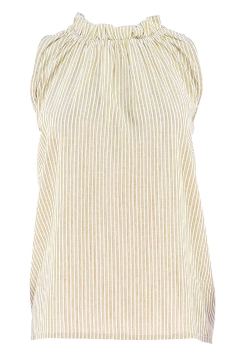 Continue - Top - Liva Stripe - Sand/White Stripe