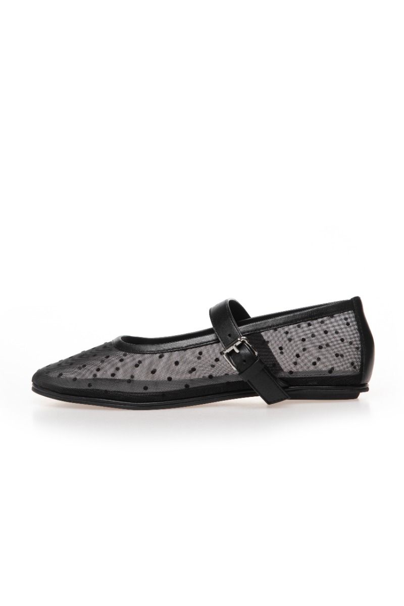 Copenhagen Shoes - Ballerina - Ballerina Net Dots - Black