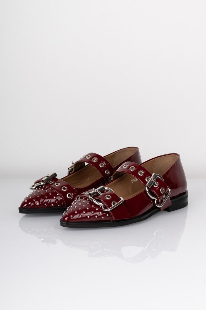 Copenhagen Shoes - Ballerina - Future Vibes Patent - Bordo