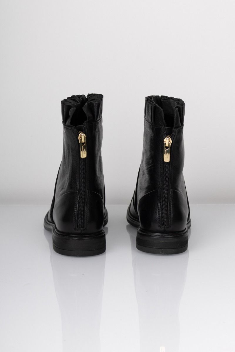 Copenhagen Shoes - Støvle - Margaret - Black W/Patent Toe