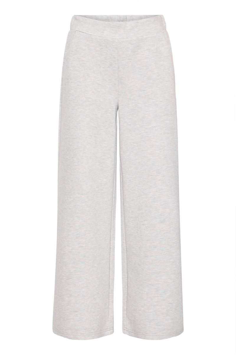 Ichi - Bukser - Cozy PA - Light grey melange