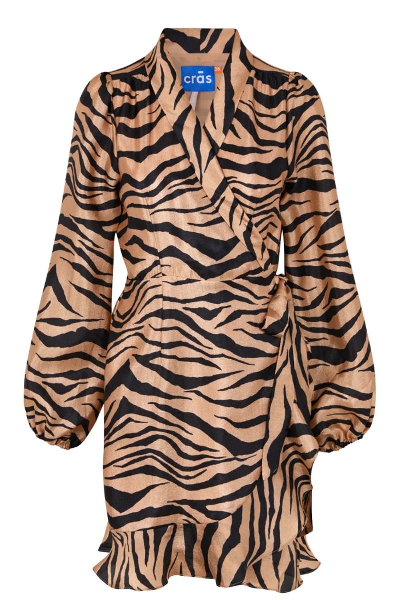 Crás - Kjole - Lindacras Dress - Zebra Almond