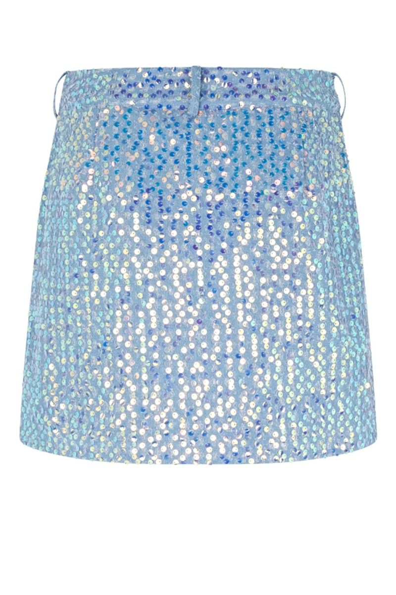 Crás - Nederdel - Northcras Skirt - Blue Glitter